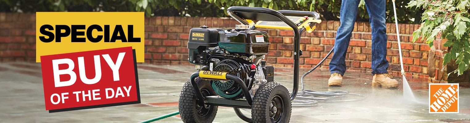 Power washing a patio | Home Depot special buy of the day