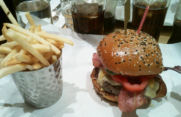 Burger and Chips from Burger and Lobster in London