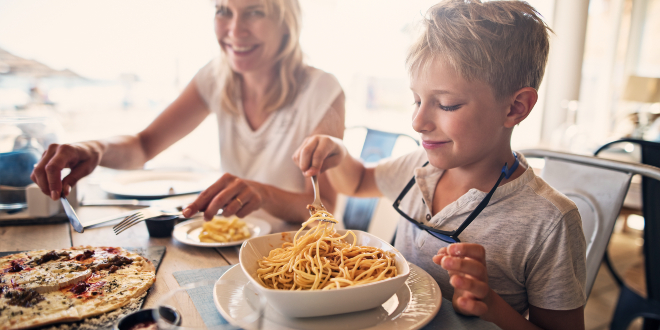 Restaurants kids eat free or for one pound with Groupon