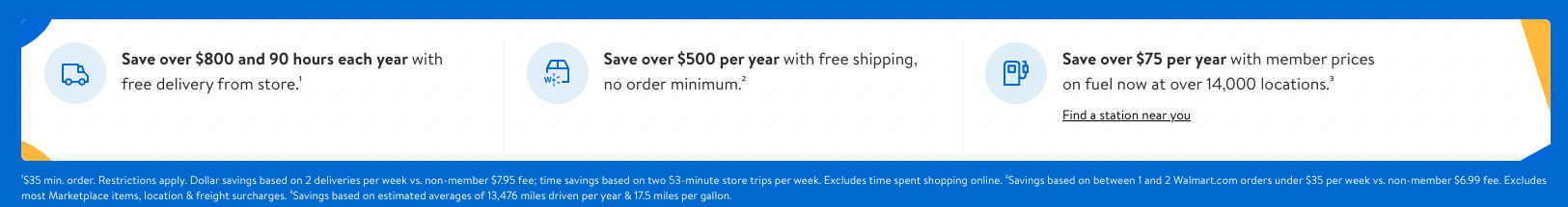 Walmart+ Savings Estimates