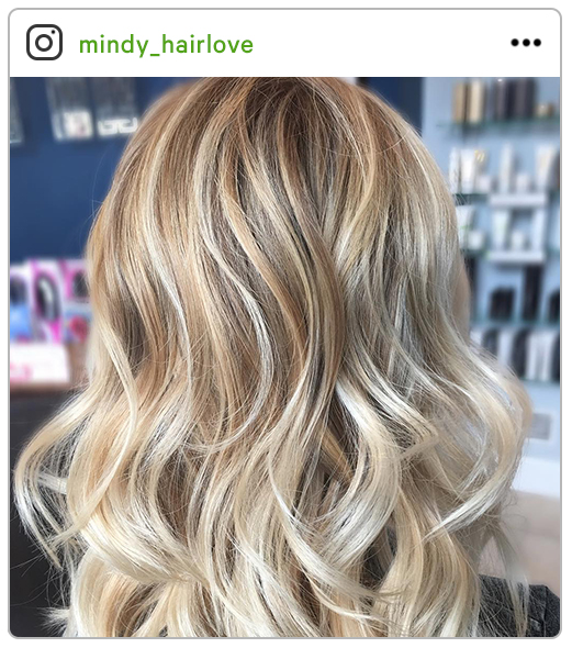 light blonde hair with brown highlights