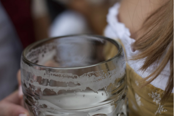 Oktoberfest, eine Maß Bier