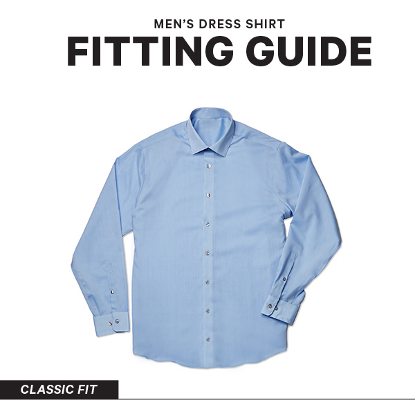 sizes of men’s dress shirts