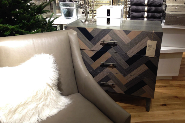 Zig Zag patterned chest of drawers in West Elm