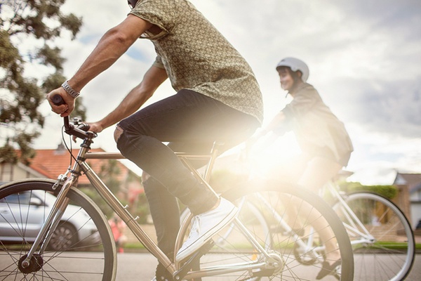 An outdoor bike ride is a great way to see Sydney in winter