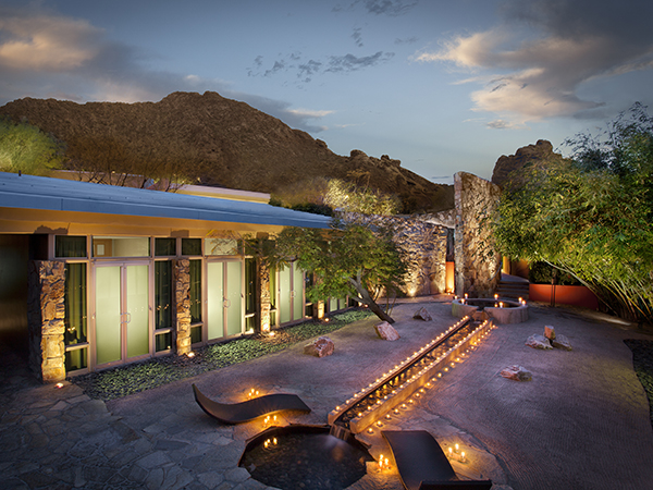 Insider Tips from the People Behind the Best Day Spas_Sanctuary Camelback Mountain Resort and Spa_Meditation Courtyard and Treatment Rooms
