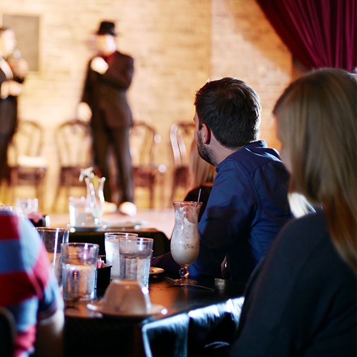 People at a dinner show
