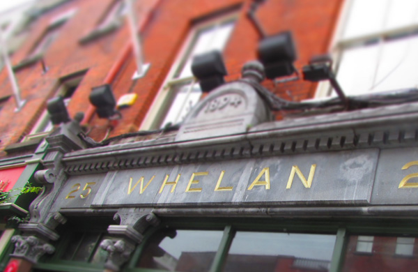 The exterior of Whelan's Live Music Venue in Dublin