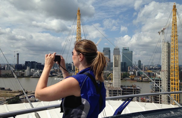 View from the O2 Climb