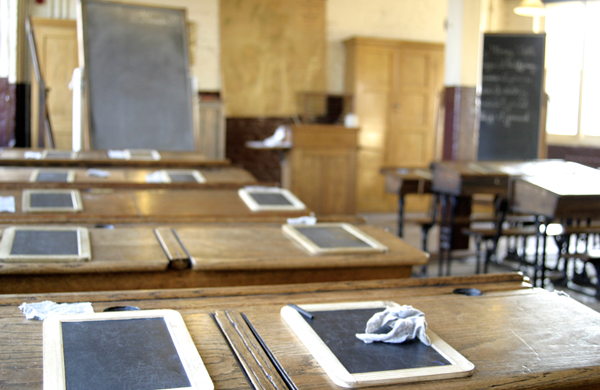 Victorian classroom at the Ragged School Museum in London