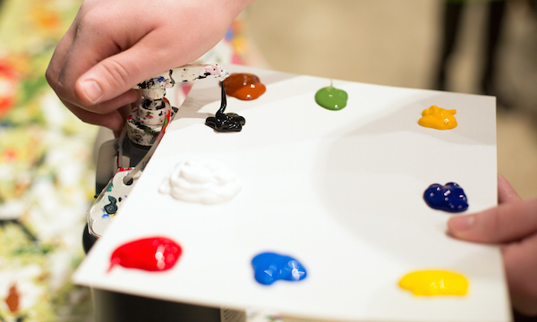 Painting and Wine Palette
