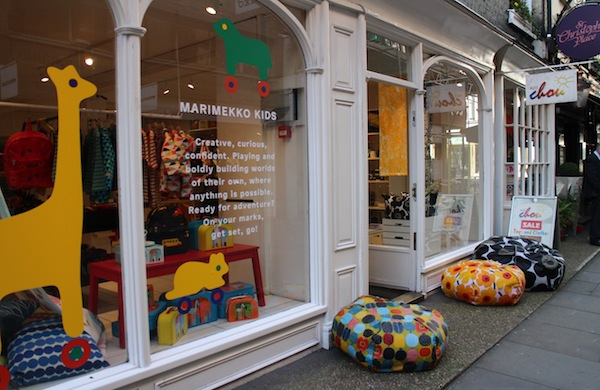 The exterior of the Marimekko shop in St Christopher's Place