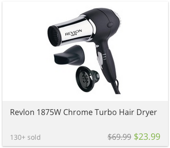 deal widget revlon hair dryer