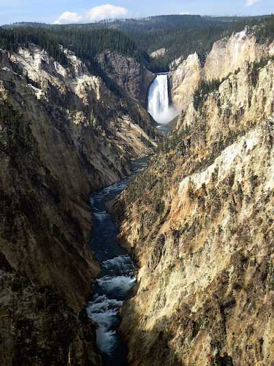 National Park Series Yellowstone National Park Waterfall edited jpg