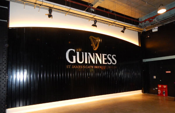 Inside the Guinness Storehouse in Dublin