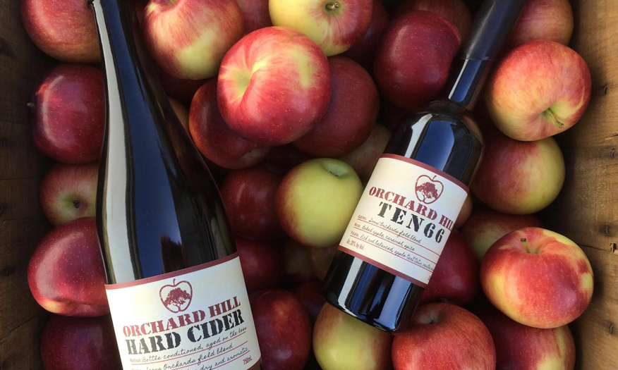 Bottles of Ten66 Pommeau from Orchard Hill Cider Mill
