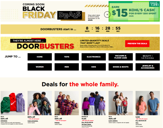 Kohl's Black Friday 2025 Ad Preview