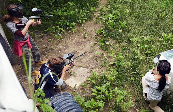 Kids Activities outdoors paintball jpg