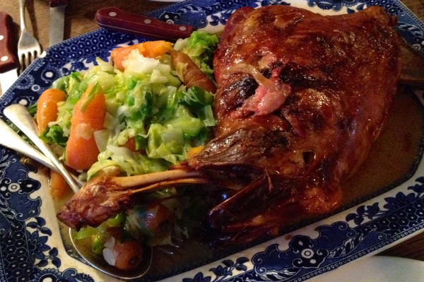 Shoulder of lamb at the Draper's Arms in London