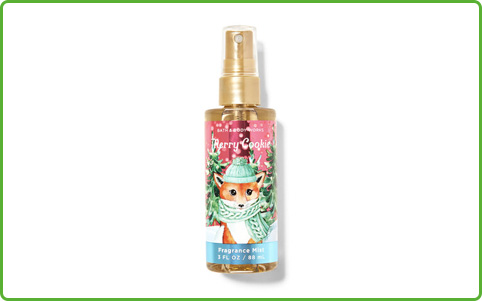 Bath and Body Works Merry Cookie Fine Fragrance Mist 2.5 Ounce Body Spray  Travel Size 