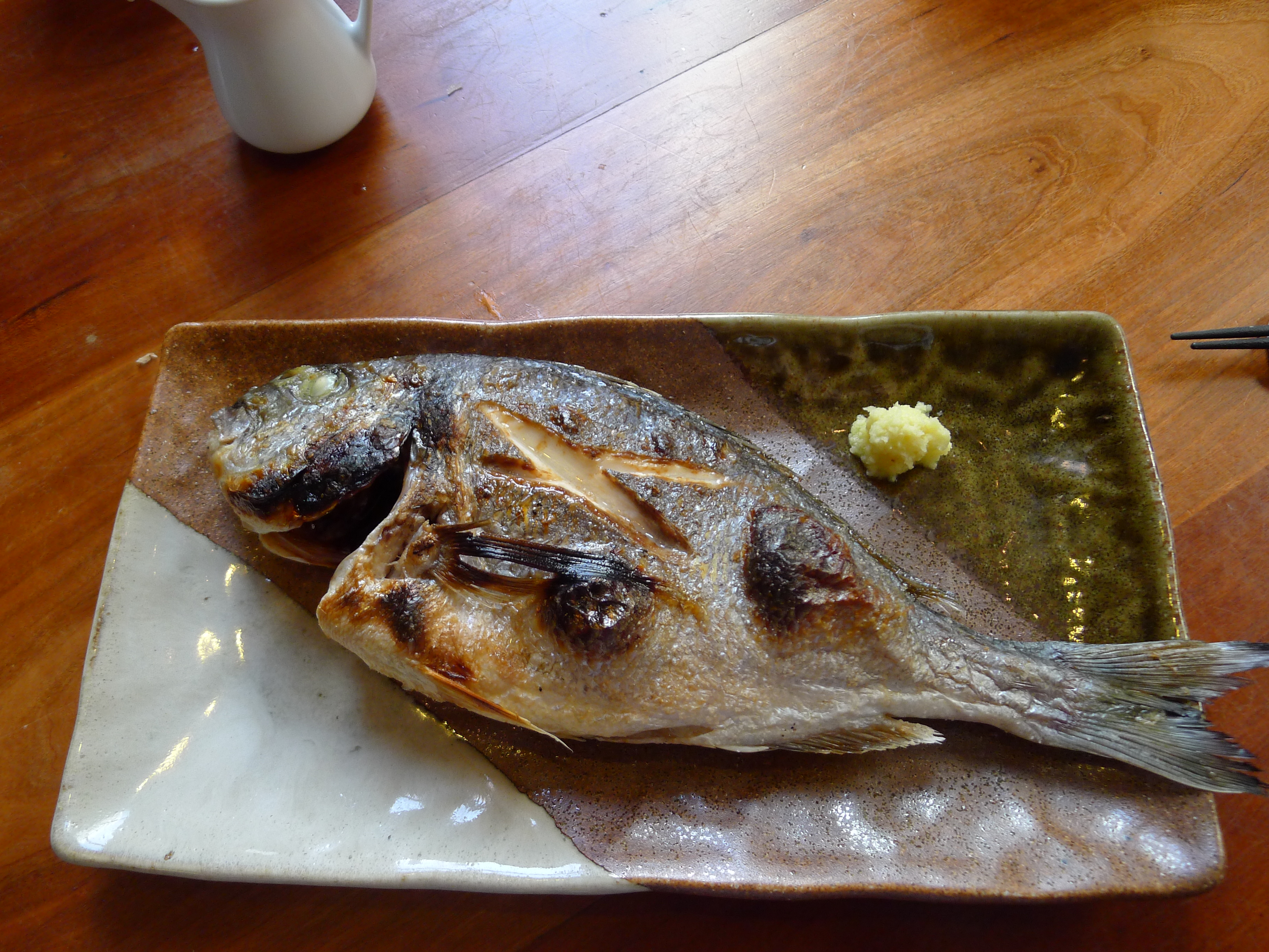 Grilled sea bream at Yuzu