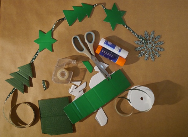 Selbst gebastelte Weihnachtsdeko