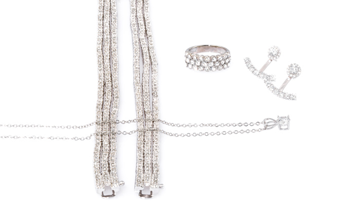 collection of formal jewelry