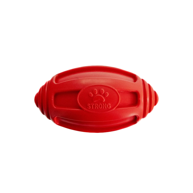 FRISCO Football TPR Squeaky Dog Toy, Red, Medium 