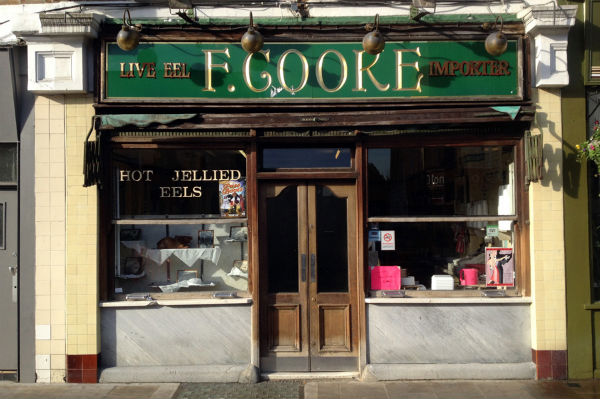 The exterior of F.Cooke in London