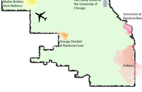 A Map of the Smells of Chicago