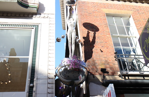 The statue at Saint Christopher's Place