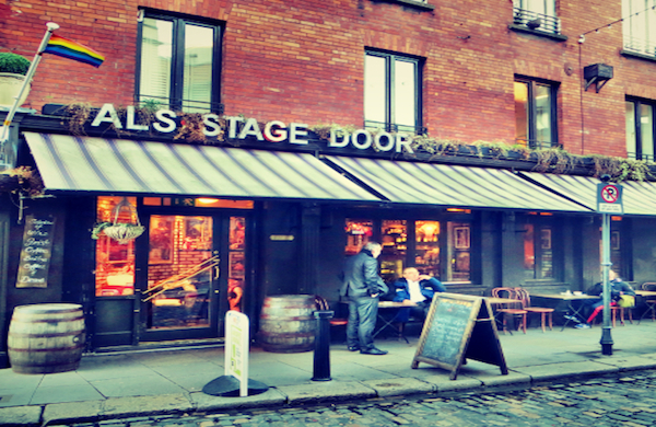 Exterior of Al's Stage Door Cafe in Dublin