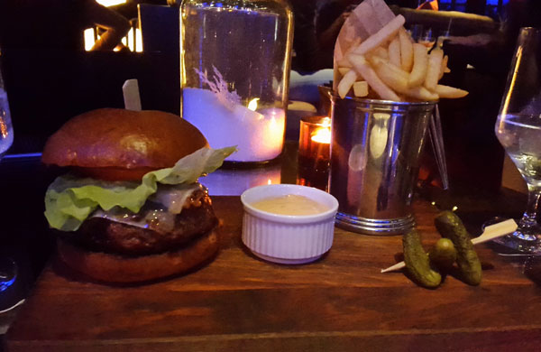 Burgers and Cocktails at The Playboy Club