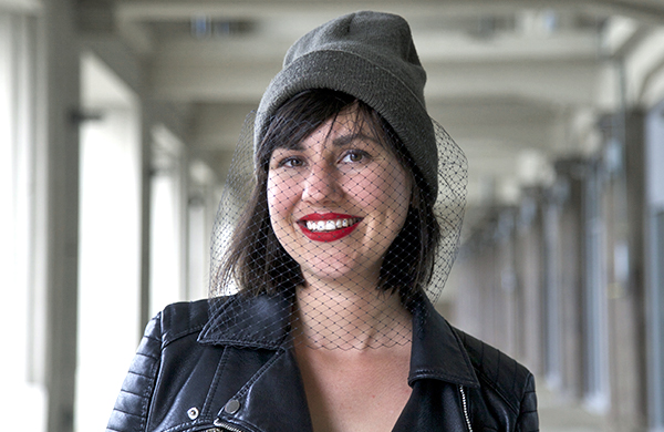 Add Some Glamour to Your Grunge By Making Your Own Veil Beanie