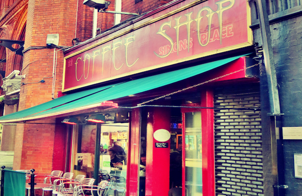 Exterior of Simon's Place Coffee Shop in Dublin