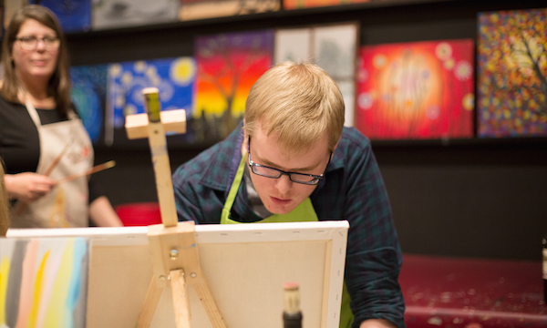 Painting and Wine Painting