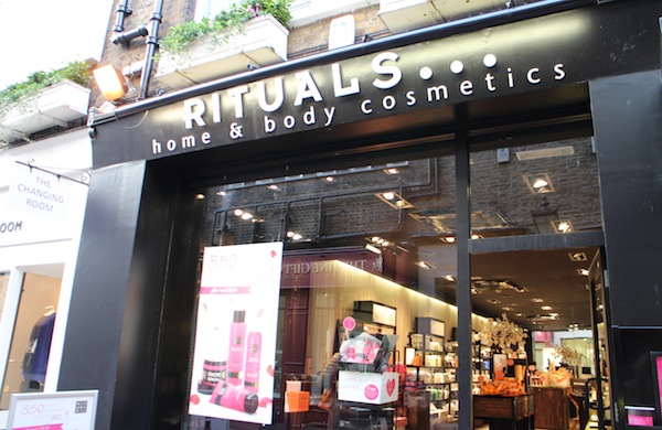 The exterior of Rituals Home and Body Cosmetics