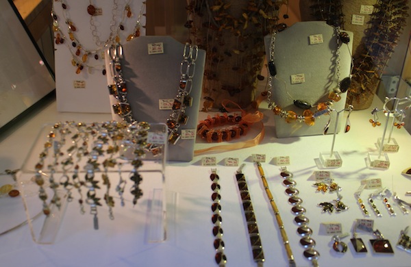 Jewellery from the Amber Centre in St Christopher's Place