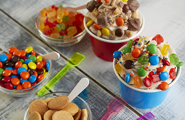 Frozen on sale yogurt toppings