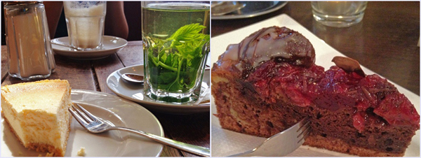 Auch leckeren Kuchen bekommt man bei Jules Coffee