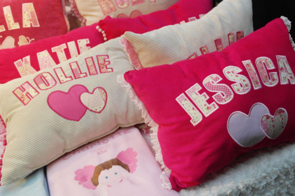 Personalised Cushions from Sew Personal at St. George's Market in Belfast