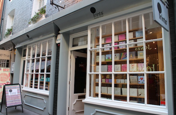 The exterior of Prints in St Christopher's Place