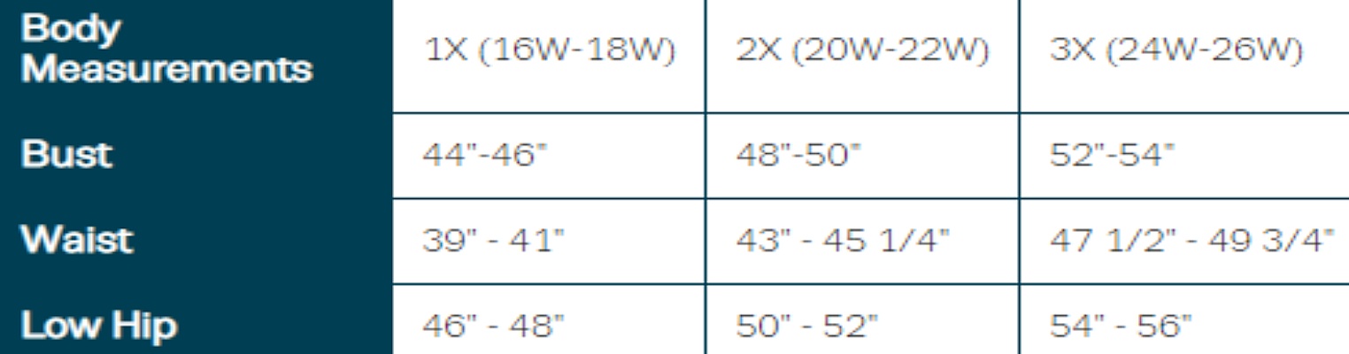 Coldwater Creek Size Chart