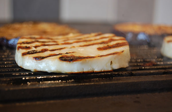 Veggie Burger Recipe: Aubergine and Halloumi Burger