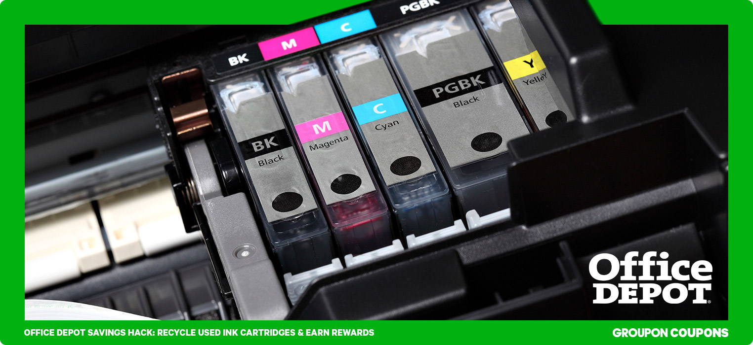 Office Depot Savings Hack: Recycle Used Ink Cartridges & Earn Rewards