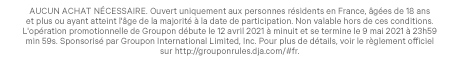 Merci de participer à notre concours ! On dirait que vous êtes vraiment prêt...