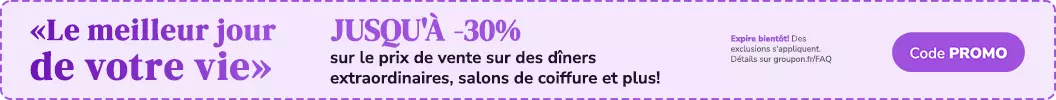 JUSQU'À -30% sur des massages, activités et plus ! Code: PROMO