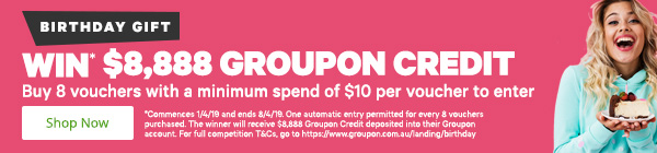 Happy 8th Birthday Groupon!