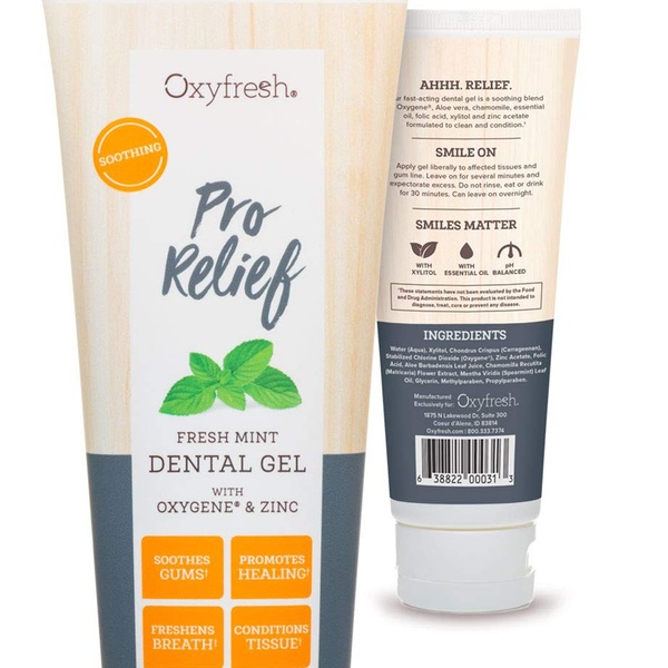 oxyfresh pro relief dental gel etos