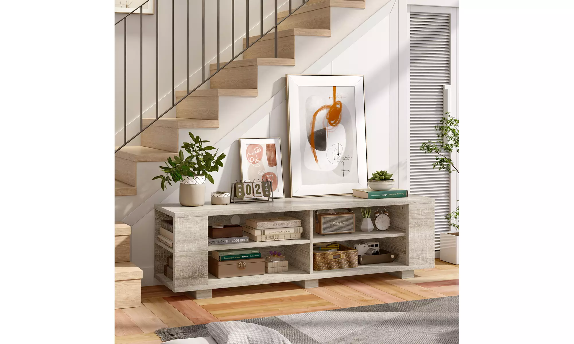 Costway TV Stand Entertainment Media Center Console For TV's up to 65'' - Primary Image